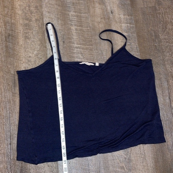 Soft Surroundings Rayon Darker Blue Gray Cami Tank Top size XLP - Picture 10 of 12